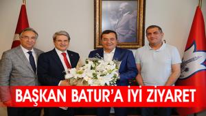 Başkan Batur'a İYİ ziyaret