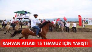 Rahvan atları '15 Temmuz' için yarıştı 