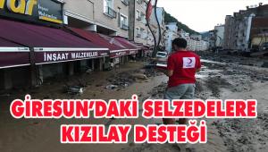 Kızılay ekipleri selzedeleri unutmadı