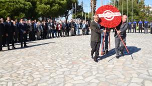 FOÇA'DA MUHTARLAR GÜNÜ İÇİN TÖREN DÜZENLENDİ