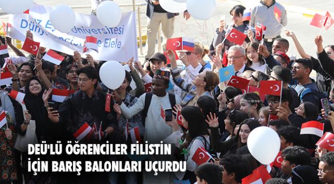 BEYAZ BALONLAR GÖKYÜZÜNE BIRAKILDI