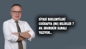 Siyasi beklentileri coğrafya (mı?) belirler