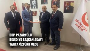 BBP Pazaryolu Adayını da belirledi 