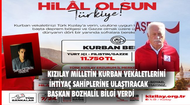 "Kurban Bereketini Yıl Boyu Yaşatıyorsan Hilal Olsun Türkiye"