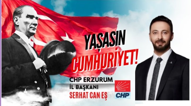 Başkan Eş'ten Cumhuriyet Bayramı Mesajı