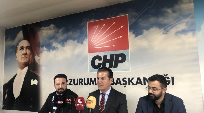 CHP Milletvekili Mustafa Sarıgül Erzurum'da gündemi değerlendirdi