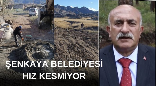 Şenkaya Belediyesi'nden Mahallelere Hizmet Atağı: Yollar, Temizlik ve Altyapı Çalışmaları Sürüyor