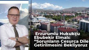 Erzurumlu Hukukçu Ebubekir Elmalı'dan Dikkat Çeken Paylaşım