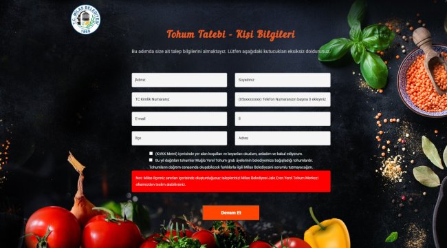 Milas'ta Üreten Çiftçilere Destek