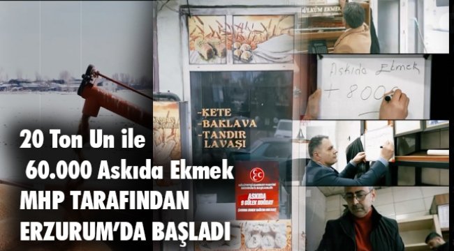 MHP'nin 'Askıda 9 Gülek Buğday Projesi' Erzurum'da Hayata Geçti