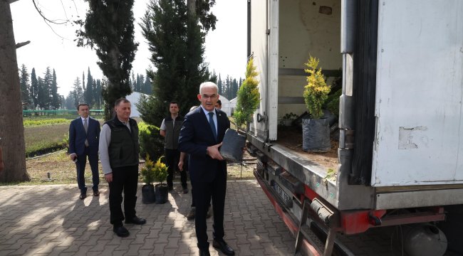 100 bin fidan kardeş ülke için yola çıktı