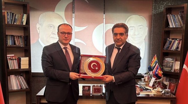 Kaymakam Tuncay Kaldırım'dan MHP Yakutiye İlçe Başkanlığı'na Ziyaret