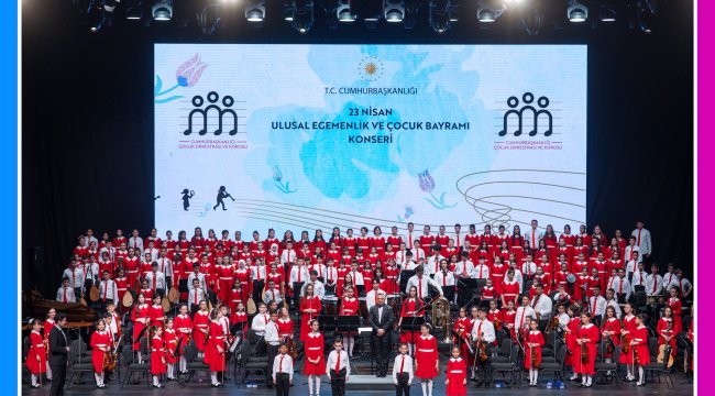 Cumhurbaşkanlığı Çocuk Orkestrası ve Korosu’nun 23 Nisan coşkusu, Muud’da müzikseverlerle buluştu