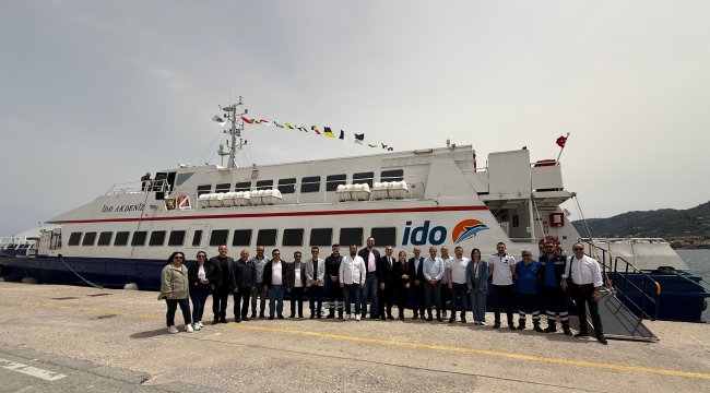 İDO, Midilli'ye ilk yolcularını taşıdı