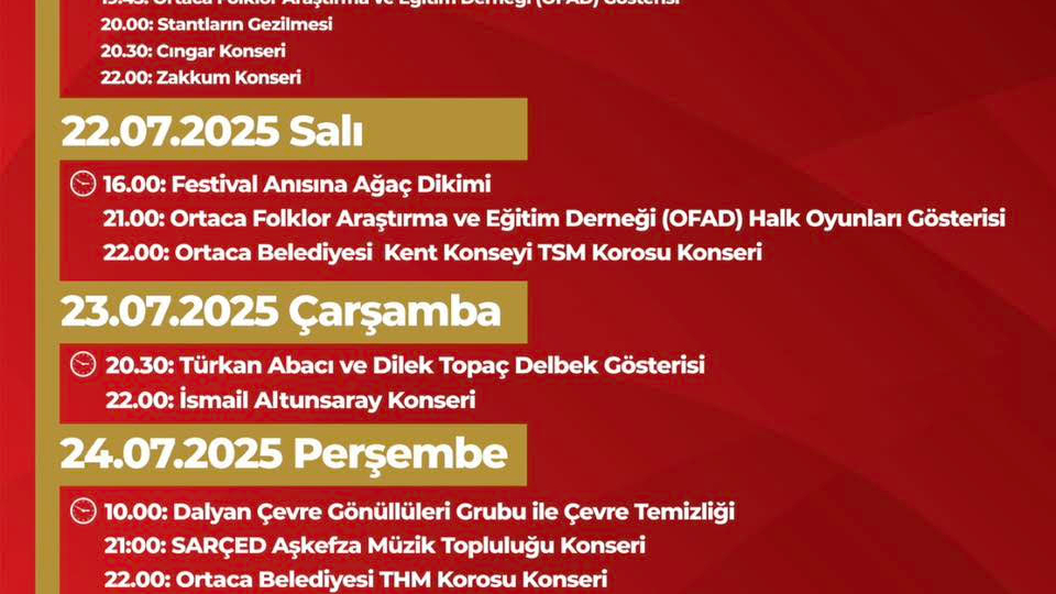 28. Ortaca Tarım, Çevre ve Turizm Festivali için geri sayım başladı!