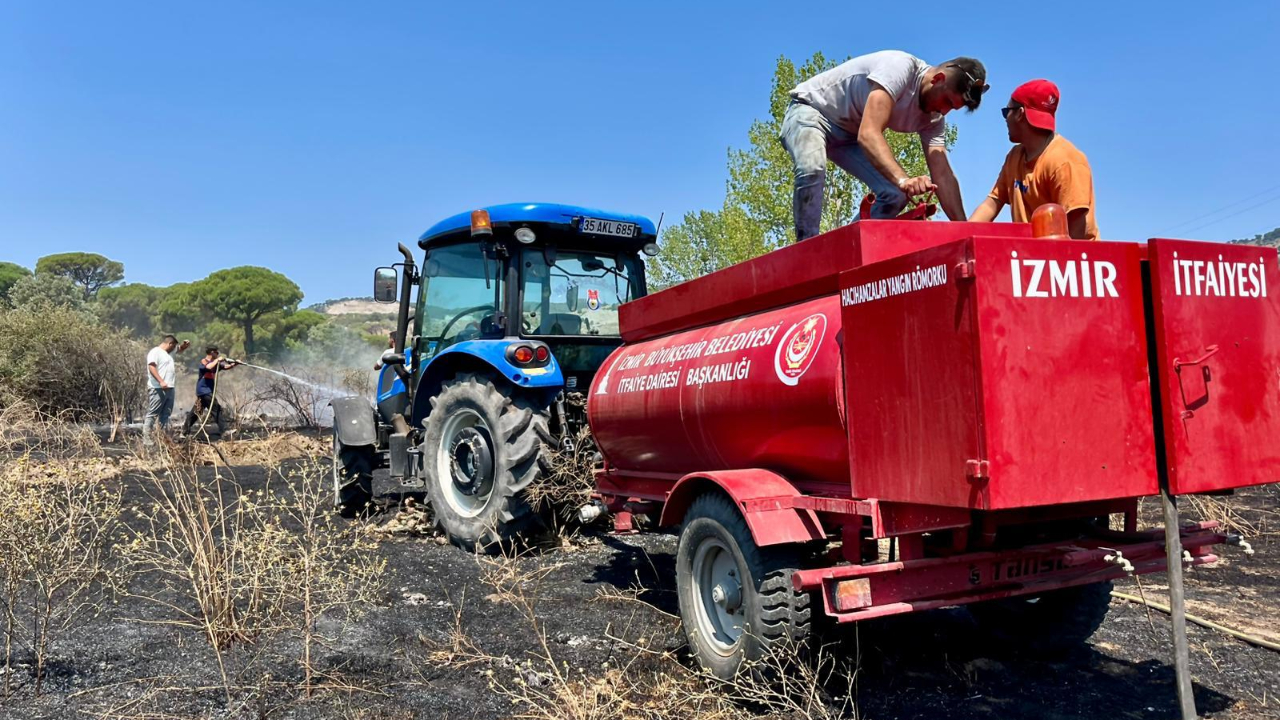Bergama'daki orman yangını kontrol altına alındı
