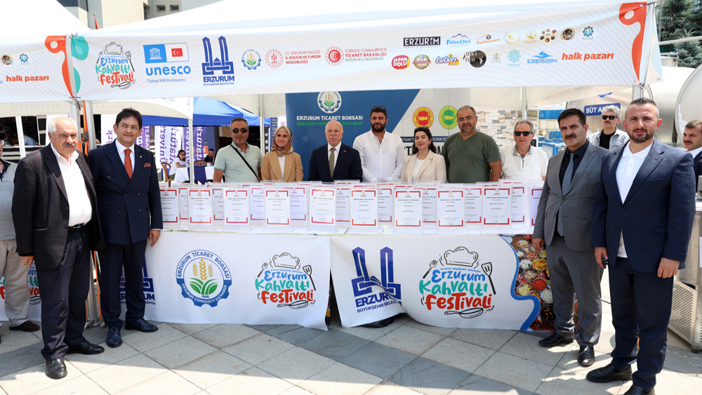 Erzurum'da  Kahvaltı Festivali yoğun ilgi gördü