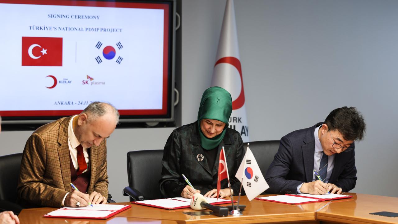 Kızılay ile Kore’nin en büyük gruplarından SK, Ankara’da ilaç üretim tesisi kuruyor