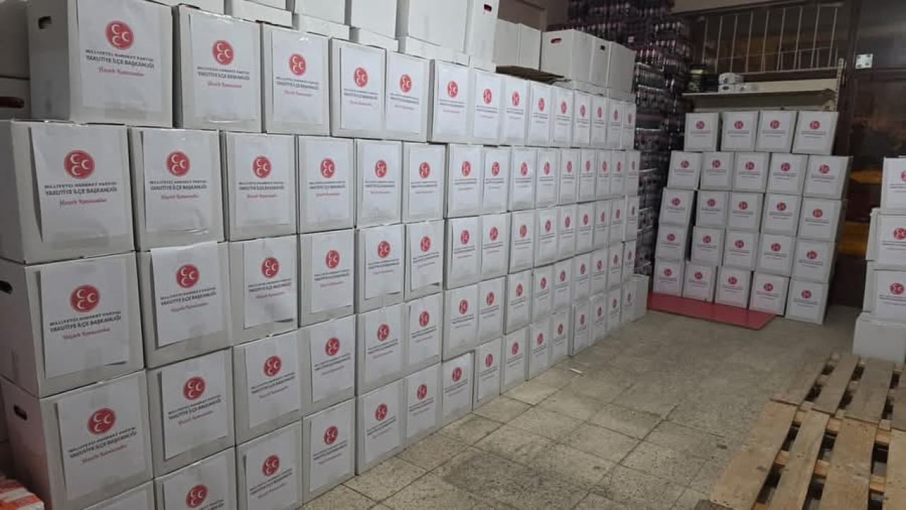 MHP Yakutiye İlçe Teşkilatı Ramazan’da da İhtiyaç Sahiplerinin Yanında