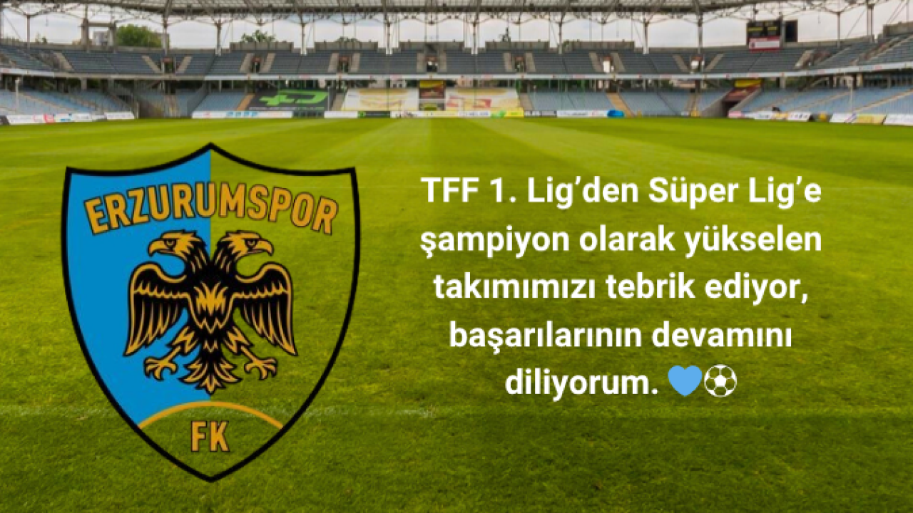 PALEZ Yönetim Kurulu Başkanı Dr. Hüseyin Yer, Erzurumspor'a Başarılar Diledi