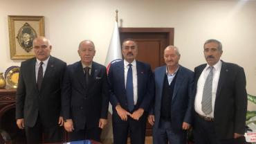 ÖZKAN’DAN ESOB BAŞKANI FIRAT’A HAYIRLI OLSUN  ZİYARETİ